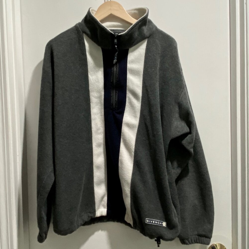 Givenchy Grandpa Retro Athleisure Oversized Blokecore Gorpcore 1/2 Zip Jacket M